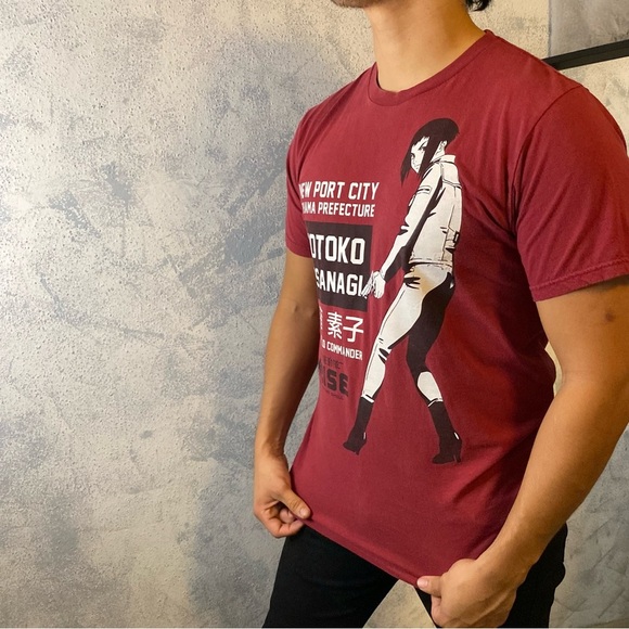 Ghost in the shell anime tee red size large - Picture 2 of 4